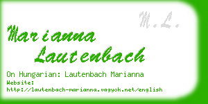 marianna lautenbach business card